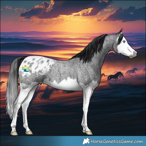 Horse Color:Gray Blue Roan Splash Blanket