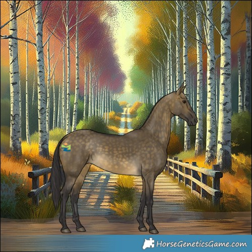 Horse Color:Buckskin Dun Rabicano
