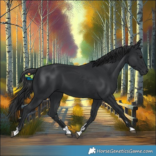 Horse Color:Black 