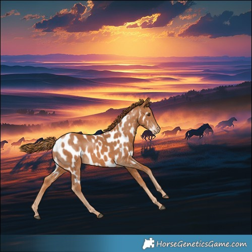 Horse Color:Chestnut Near Leopard