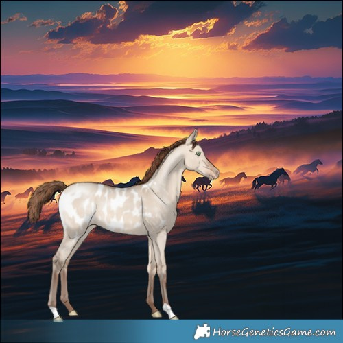 Horse Color:Amber Champagne Dun Appaloosa