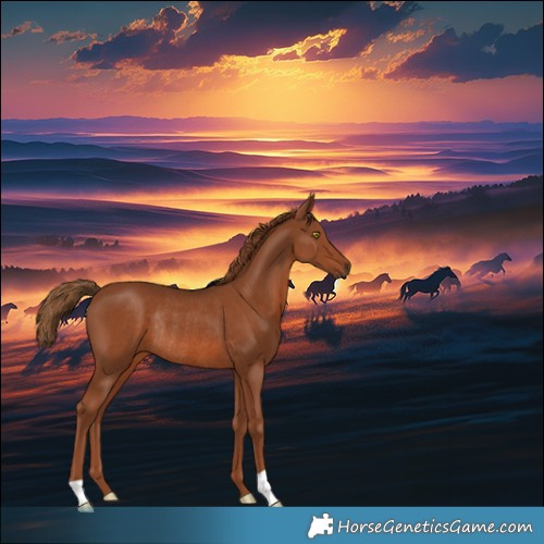 Horse Color:Chestnut Rabicano 