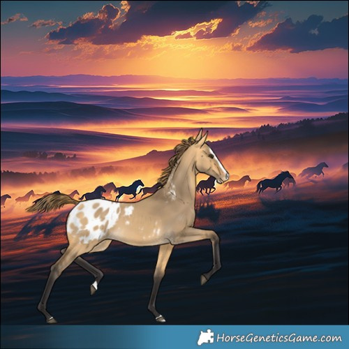 Horse Color:Buckskin Dun Splash Appaloosa Rabicano