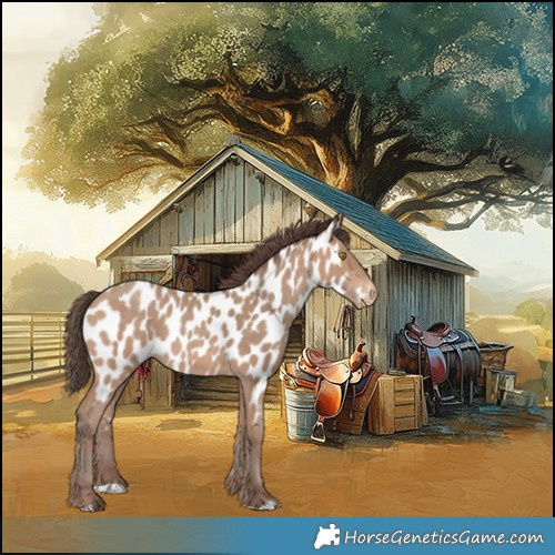 Horse Color:Sable Champagne Appaloosa