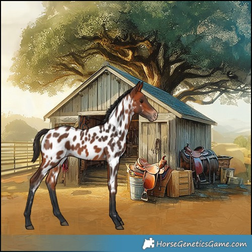 Horse Color:Bay Near Leopard 