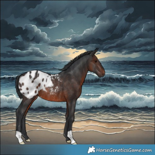Horse Color:Brown Appaloosa Rabicano