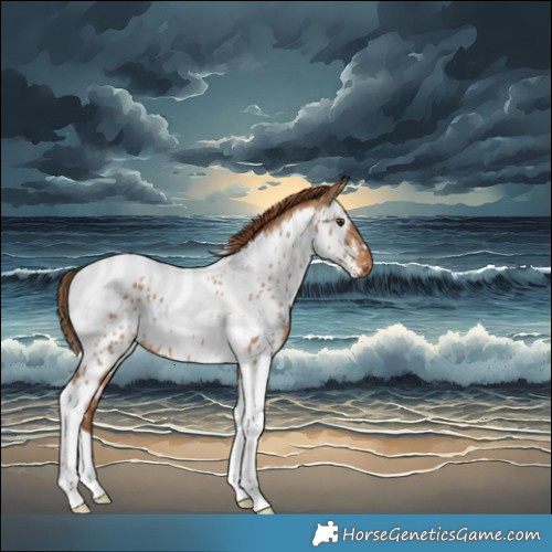 Horse Color:Red Dun Tobiano Appaloosa Brindle