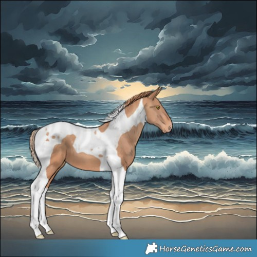 Horse Color:Gold Champagne Tobiano