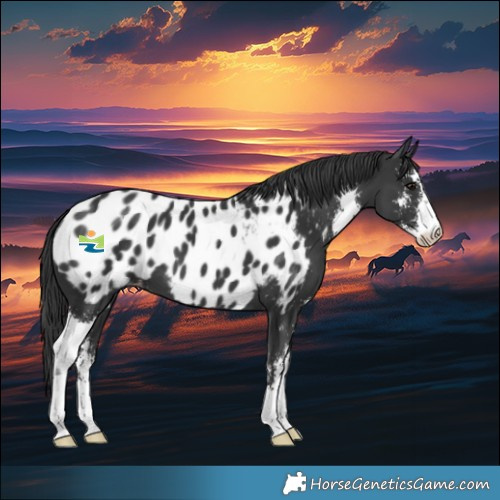 Horse Color:Black Sabino Blanket