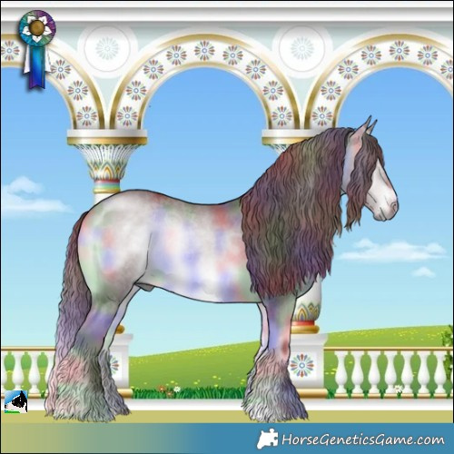 Horse Color:Nacre Chocolate Brown Chinchilla Onyx