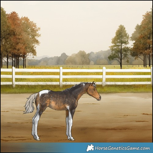 Horse Color:Silver Buckskin Tobiano Rabicano 