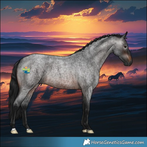 Horse Color:Gray Bay Roan 