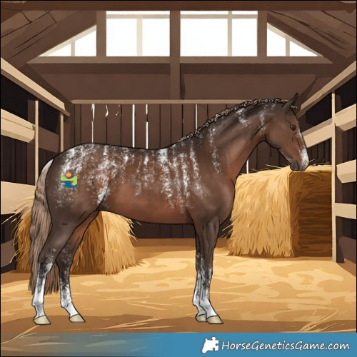 Horse Color:Powder White Liver Chestnut 