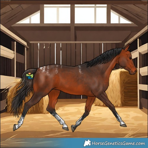 Horse Color:Powder White Bay