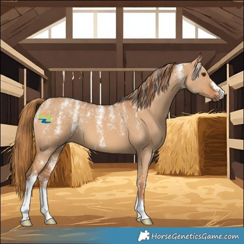 Horse Color:Powder White Red Dun