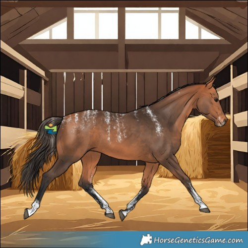 Horse Color:Powder White Bay