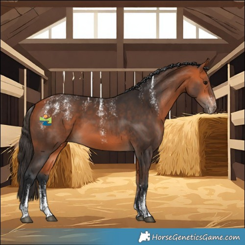 Horse Color:Powder White Bay