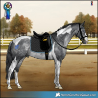 Horse Color:Brown Chinchilla Mushroom Tobiano
