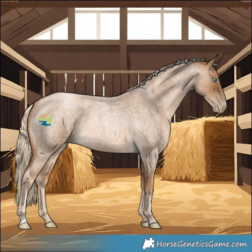 Horse Color:Gray Palomino Roan Pearl 