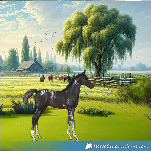 Horse Color:Brown Tobiano  and Brown Tobiano 