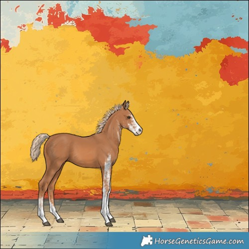 Horse Color:White Spotted Chestnut