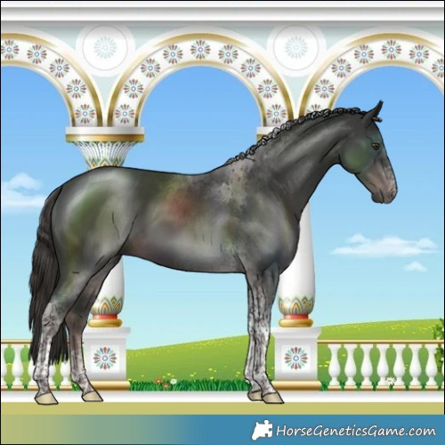 Horse Color:Platinum Liver Chestnut Tobiano 