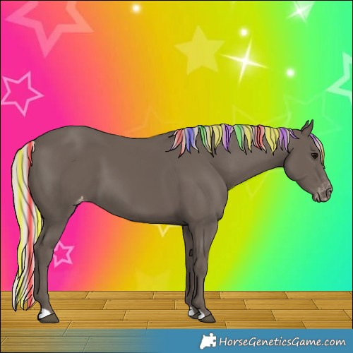 Horse Color:Painted Silver Black Skewed LP Spotted 