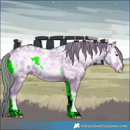 Horse Color:Watercolor Red Onyx Ice Rabicano