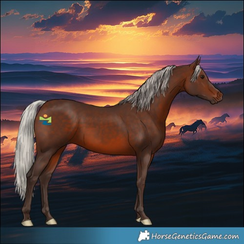 Horse Color:Silver Brown Rabicano