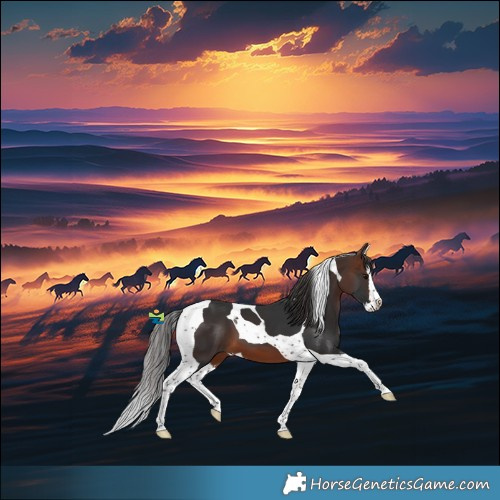 Horse Color:Brown Splash Tobiano