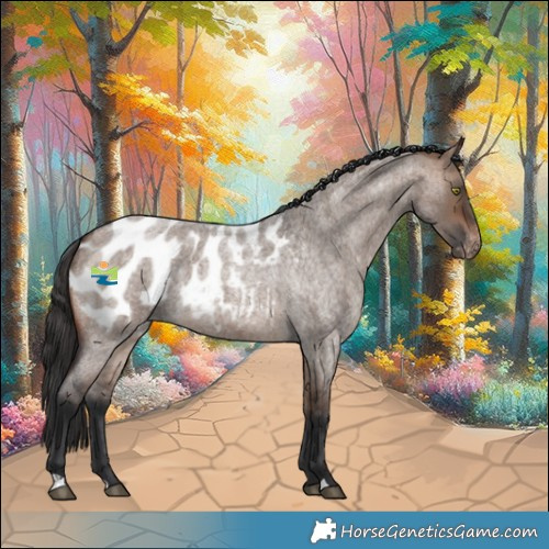 Horse Color:Brown Roan Dun Blanket