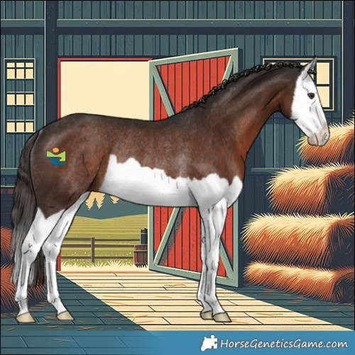 Horse Color:Liver Chestnut Splash Rabicano 