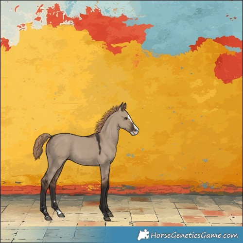 Horse Color:Liver Red Dun Splash 