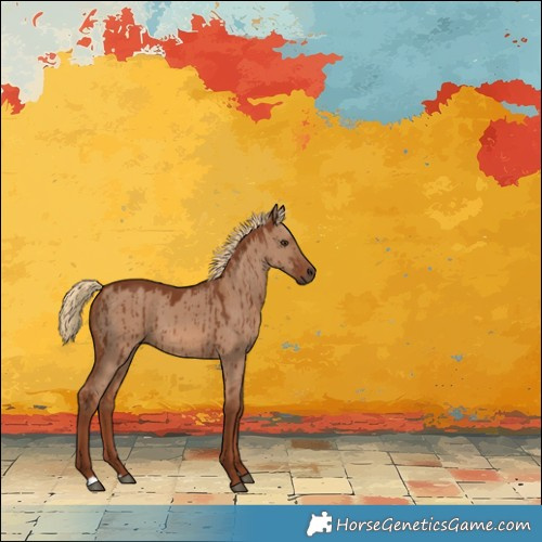 Horse Color:Red Dun Brindle 