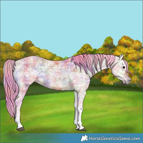 Horse Color:Nacre Watercolor Bay Ice Onyx