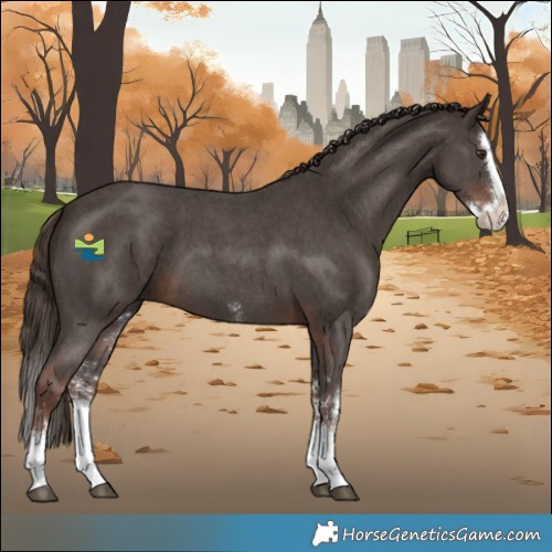 Horse Color:Liver Chestnut Sabino Splash 