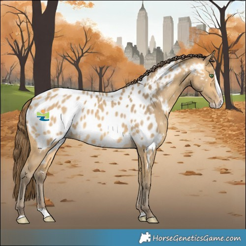 Horse Color:Sable Cream Champagne Splash Near Leopard