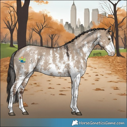 Horse Color:Liver Red Dun Sabino 