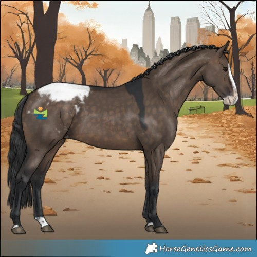 Horse Color:Brown Dun Splash Varnish