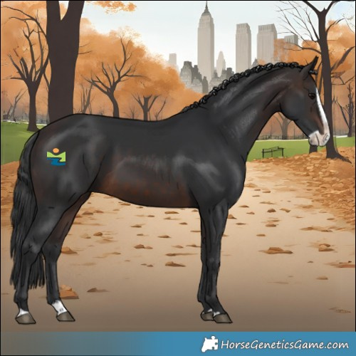 Horse Color:Brown Splash