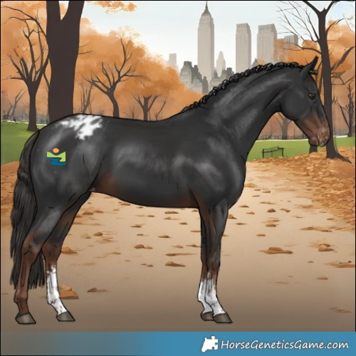 Horse Color:Liver Chestnut Sabino Varnish 