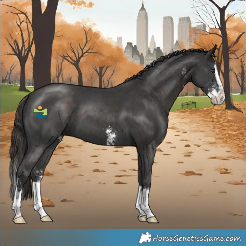 Horse Color:Liver Chestnut Sabino Splash 