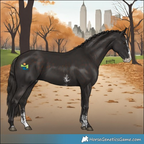 Horse Color:Liver Chestnut Sabino Splash