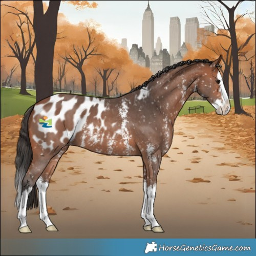 Horse Color:Bay Sabino Splash Blanket 