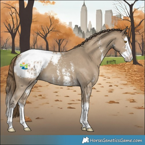 Horse Color:Classic Cream Champagne Sabino Splash Snowcap