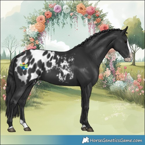 Horse Color:Black Splash Blanket