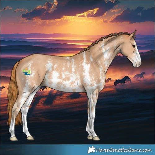 Horse Color:Chestnut Sabino 