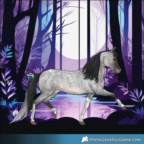 Horse Color:Brown Roan Tobiano Rabicano 