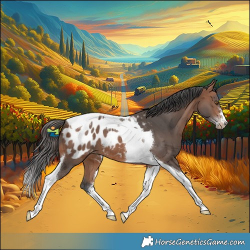 Horse Color:Bay Merle Tobiano Blanket