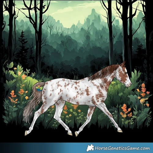 Horse Color:Chestnut Sabino Splash Blanket